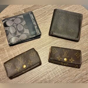 Louis Vuitton and Coach Project Bundle. Wallets and Key Holders